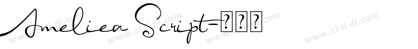 Ameliea Script字体转换